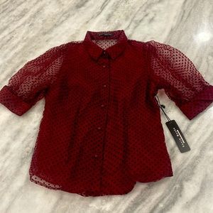 NWT Haute Monde Blouse Top Small